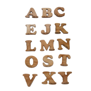 WOODEN LETTER MAGNETS ( A - Z)