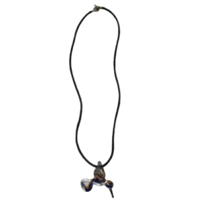 NECKLACE WITH BLOWN GLASS FIGURE