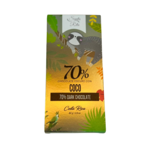 Chocolate 70% Cacao con Coco – Santa Rita