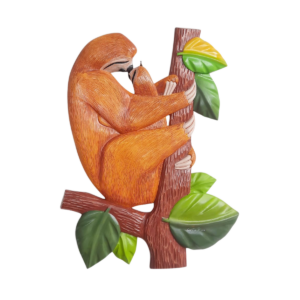 HAND - CARVED SLOTH FIGURINE