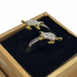 24 GOLD - PLATED SILVER RING