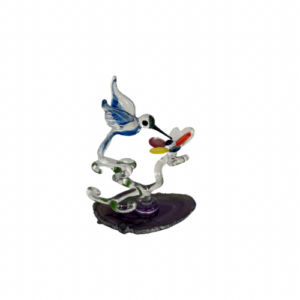 BLOWN GLASS HUMMINGBIRD