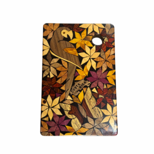 Handcrafted Costa Rica Tropical Bird Inlay Cutting Board