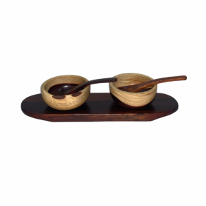 Handcrafted Cocobolo Wood Condiment Set