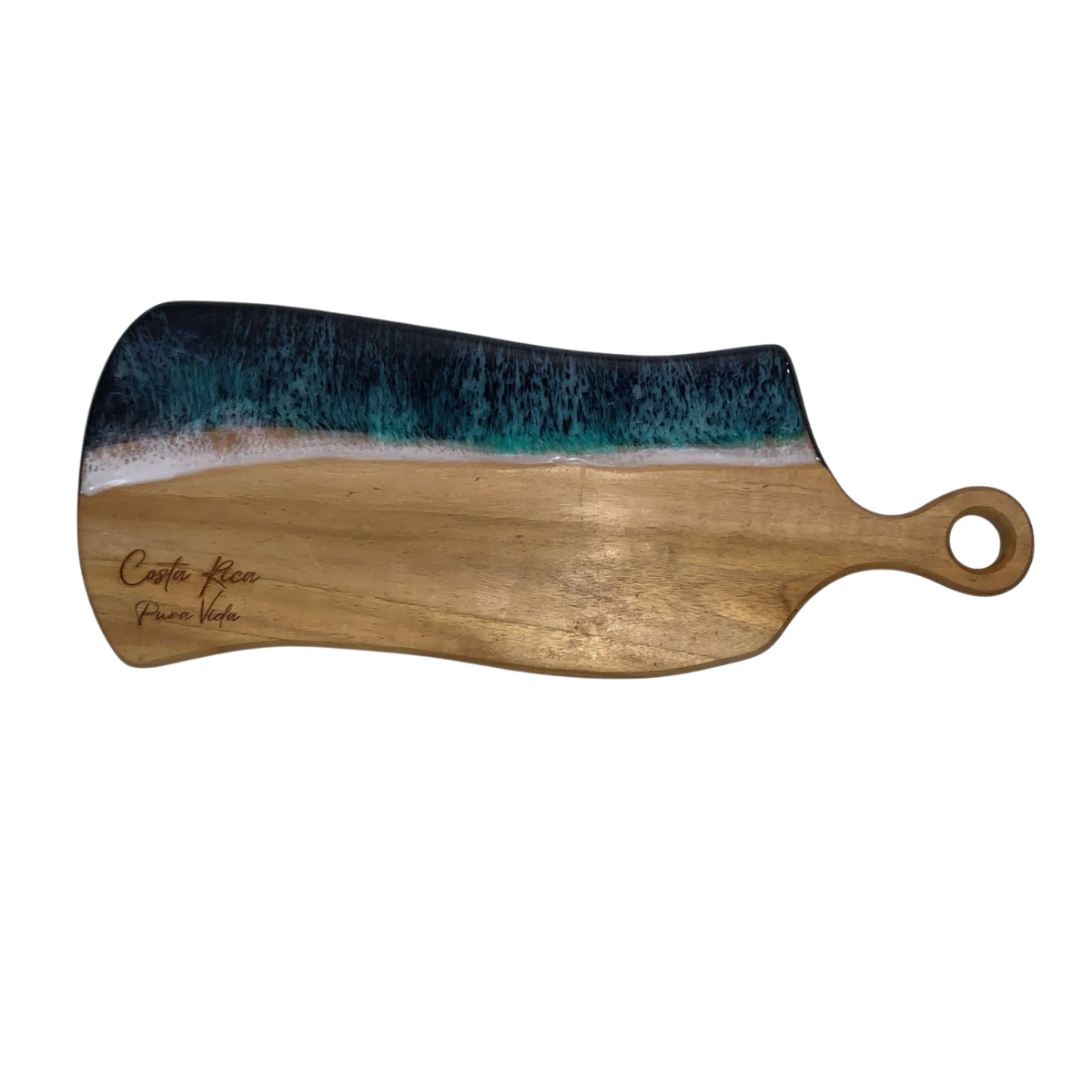 Handcrafted Ocean Resin Paddle Cutting Board