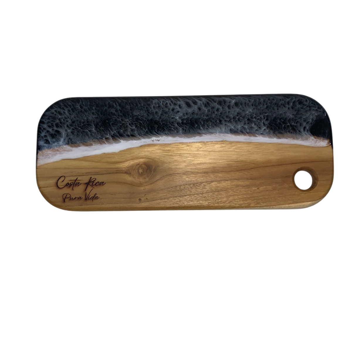 Handcrafted Ocean Resin Paddle Cutting Board - Image 2