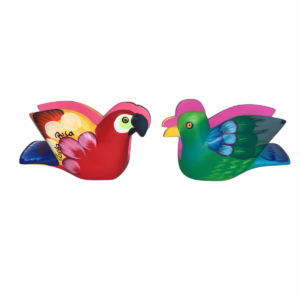Handcrafted Tropical Bird Wooden Napkin Holder