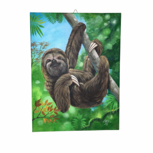 Hand-Painted Tropical Wildlife Canvas