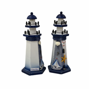 Costa Rica Nautical Lighthouse Decoration – Slim Coastal Design