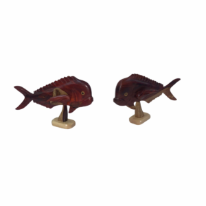 Handcrafted Mahi-Mahi (Dorado) Wood Sculpture