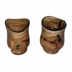 Handcrafted Ron Ron Wood Rustic Cup