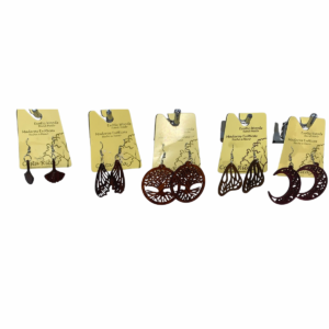 HANDCRAFTED WOODEN EARRINGS