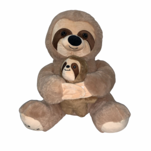 SLOTH PLUSH WITH BABY