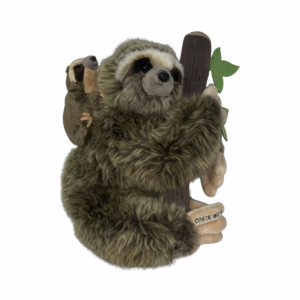 HANGING SLOTH WITH BABY PLUSH TOY