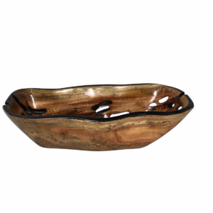 Handcrafted Ron Ron Wood Rustic Bowl