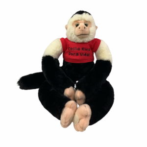 WHITE-FACED CAPUCHIN MONKEY PLUSH WITH T-SHIRT